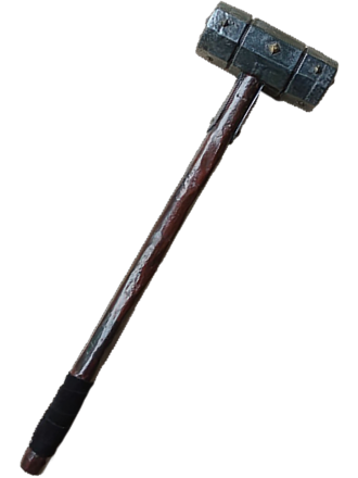 LARP Einhand Hammer aus Schaumstoff mit Kernstab gedreht